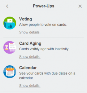 Power-Ups add functionality to cards.